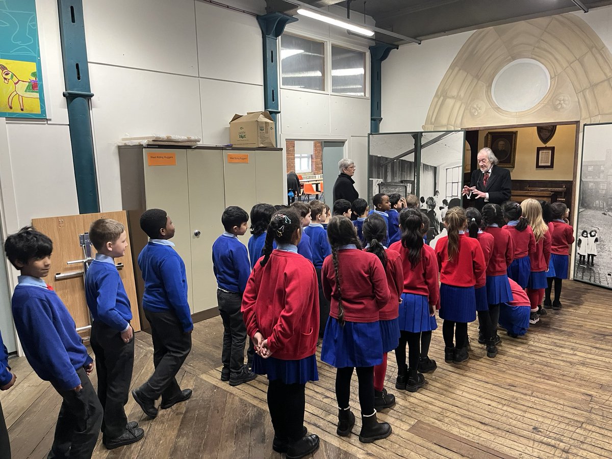 SCFM_Tweets's tweet photo. Victorian Classroom complete ☑️ 
Thanks Bradford Industrial Museum for taking us back in time! 
We used ink pen, slates, recited times tables, used an abacus and said a prayer
It was fun but we think we prefer school in 2024 📚 https://t.co/OZ9Lv8c7Yl