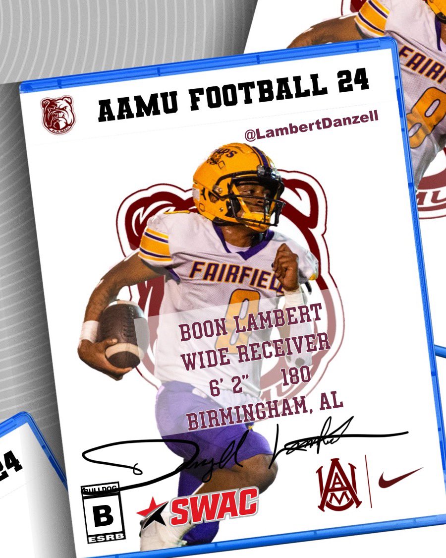AamufbR's tweet photo. 🖊️
He’s a DAWG

Danzell “Boon” Lambert
Wide Receiver
6-2 180

Signed

@LambertDanzell https://t.co/ZQI9IsyRdc