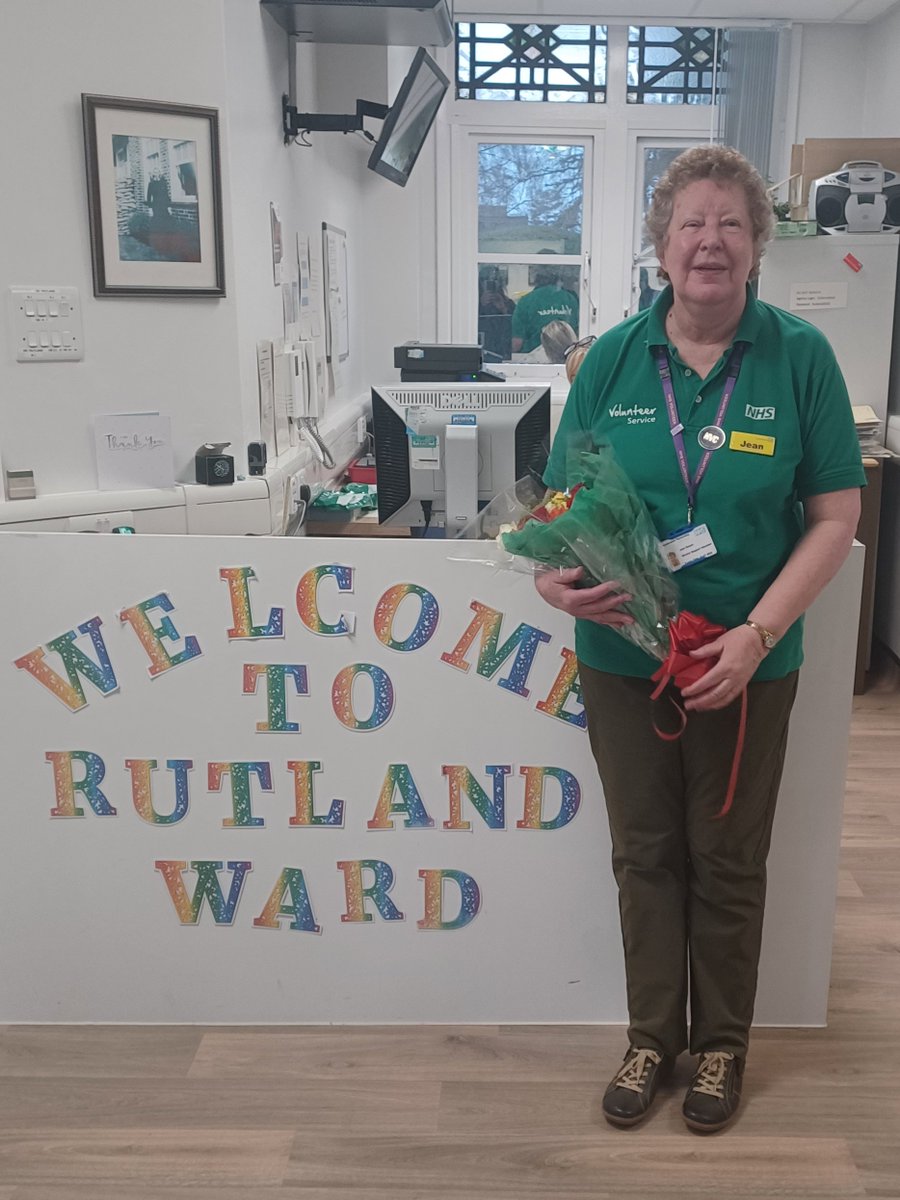 We are so proud of Jean Denyer who volunteers in so many areas at the Trust!! Crishni Waring presented Jean with her National Volunteer Certificate, Valued Star and Room to Rewards!! Well done Jean! Thank you to all at Rutland Hospital for such a warm welcome this morning.