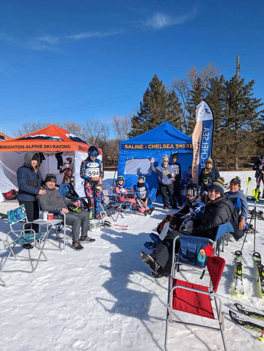 Spring-like day for our league championships. Go Hornets! <a href="/SalineAthletics/">Saline Athletics</a>