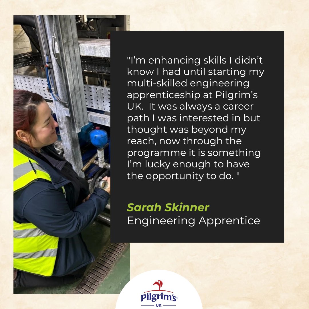 Combining practical skills with theory-based learning, Sara has been able to progress to a Level 3 Apprentice and as a result has the confidence to act with initiative and conviction whether that be independently or as part of her fantastic team. #NationalApprenticeshipWeek