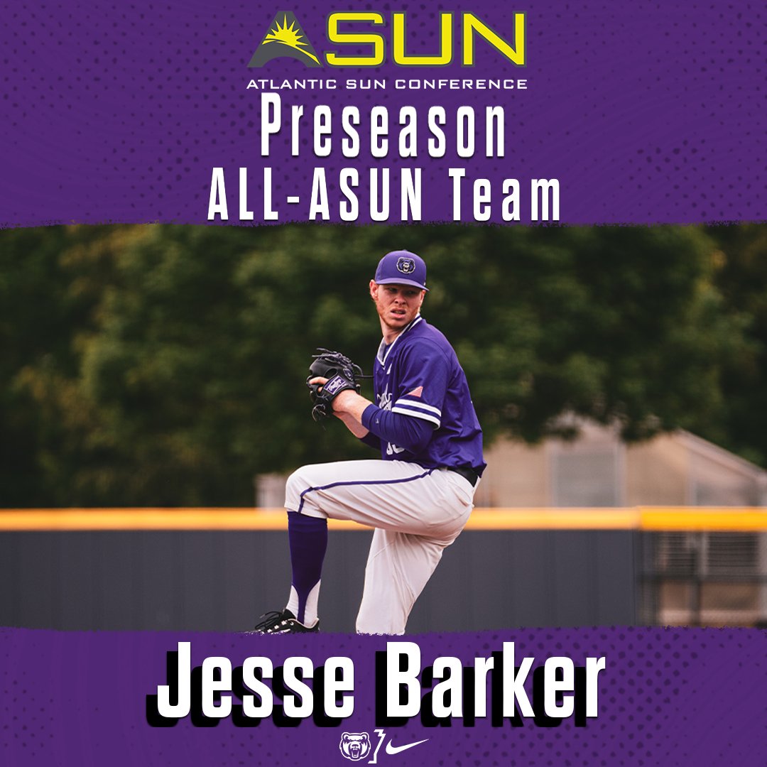 Congrats to Jesse Barker on his preseason All-ASUN honor! Expecting another big year from this guy! #BearClawsUp 
 ucasports.com/news/2024/2/8/…