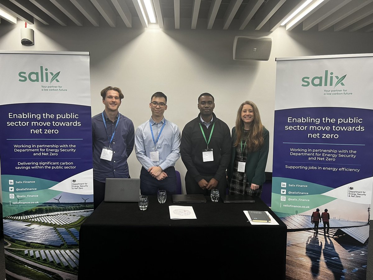 Salix (@salixfinance) on Twitter photo Thanks to everyone who came to say hi at #GovernmentProperty24 today 👋
It was great to connect with stakeholders and to answer questions on how #PublicSector funding opportunities can unlock #Decarbonisation projects 🌎
<a href="/PublicSectorCo/">Public Sector +</a> #NetZero #TeamSalix Thanks to everyone who came to say hi at #GovernmentProperty24 today 👋
It was great to connect with stakeholders and to answer questions on how #PublicSector funding opportunities can unlock #Decarbonisation projects 🌎
<a href="/PublicSectorCo/">Public Sector +</a> #NetZero #TeamSalix