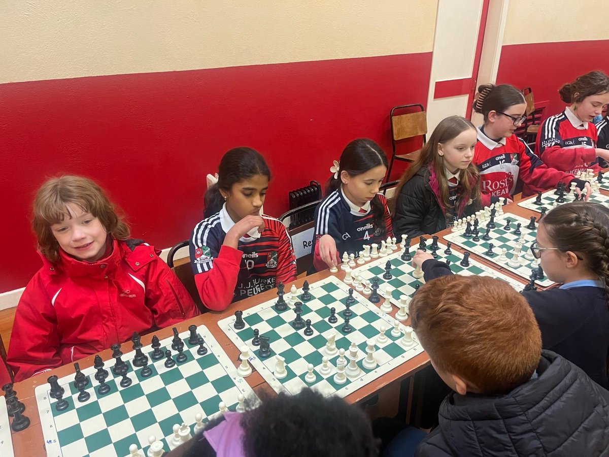 stjosephsbrobe's tweet photo. We had a fantastic day ⁦@Ficheall_ie⁩ chess tournament in Garrymore. Thanks Ms Keane  &amp; Ms Roche. https://t.co/sKDF9X7lOK