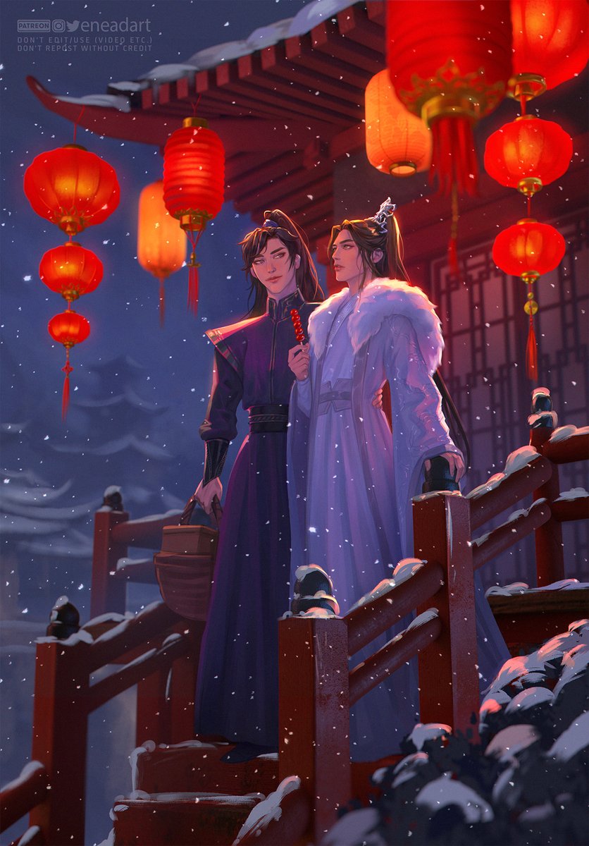 Wish everyone to find a corner of love and peace, as RanWan did, happy Chinese New Year 🏮🎉 
#2ha #erha #二哈和他的白猫师尊 #ranwan #chuwanning #MoRan #haoyixing