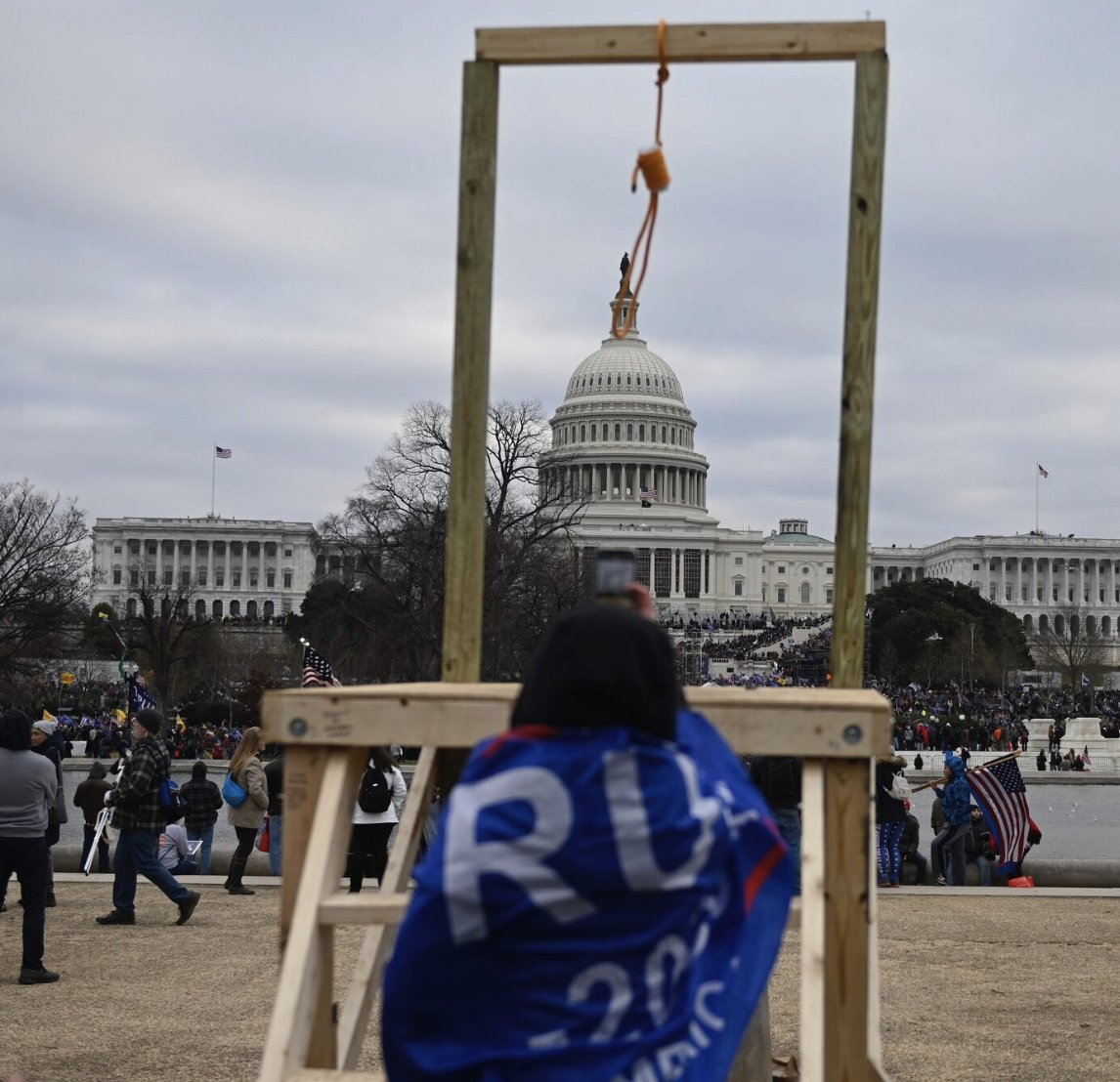 Admittedly I don't have much experience with riots, but I don't think you whip together a makeshift gallows with people chanting "HANG MIKE PENCE" if you're just, you know, blowing off some steam.