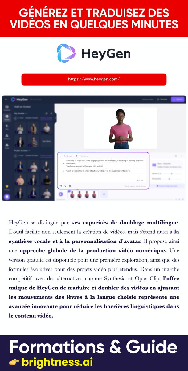 mikiane's tweet photo. Comment créer votre clone video avec l'IA ?
#VidéoNumérique #HeyGen #VidéoGénérative #HourOne #Elai #DID
👉 https://t.co/5u4MqgTFx3 https://t.co/nkqcZN3pbp