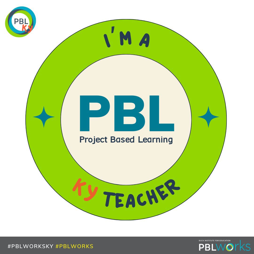 Join in, fellow KY PBL teachers, by retweeting this post if you are a proud PBL teacher and advocate!

🔗bit.ly/KYdoesPBL

#PBL #PBLWorks #PBLWorksKY #KYdoesPBL #PBLteachers