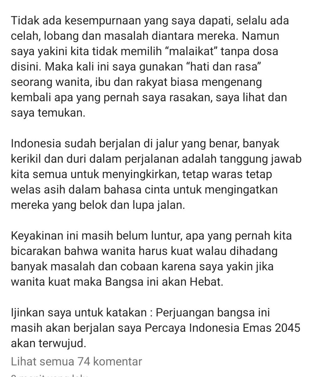 kurawa's tweet photo. Selamat datang bu Veronica Tan ke team presiden @jokowi sekarang kita bersama dalam perjuangan..

Tulisan yang sangat menyentuh dari beliau, menyingkirkan fitnah dan klaim sepihak dari team Wan Angin.. 

02 Prabowo-Gibran Satu Putaran https://t.co/Eya2V68MXA