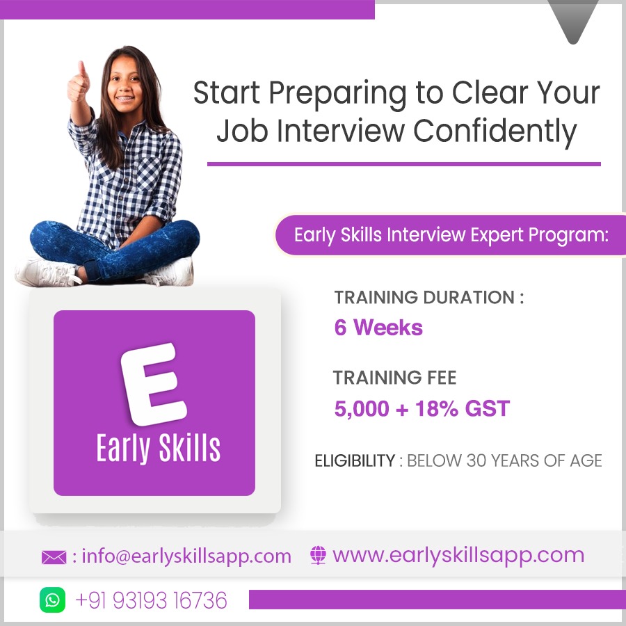 earlyskillsapp's tweet photo. Believe in your ability and communicate confidently, that's what all you need to clear the job interview. Join Early Skills interview preparation program and impress your interviewer #jobready #softskills #softskillstraining #interviewready #EarlySkills #jobs #jobsinterview https://t.co/C36jQMu8dP