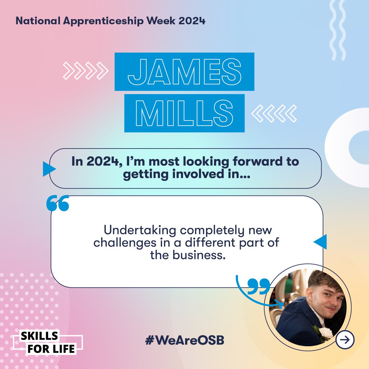 OSBGroupUK's tweet image. We caught up with a selection of our wonderful apprentices to see how things have been going over the past couple of months, and what&apos;s in store for 2024! 👀

#WeAreOSB #NAW2024 #NationalApprenticeshipWeek