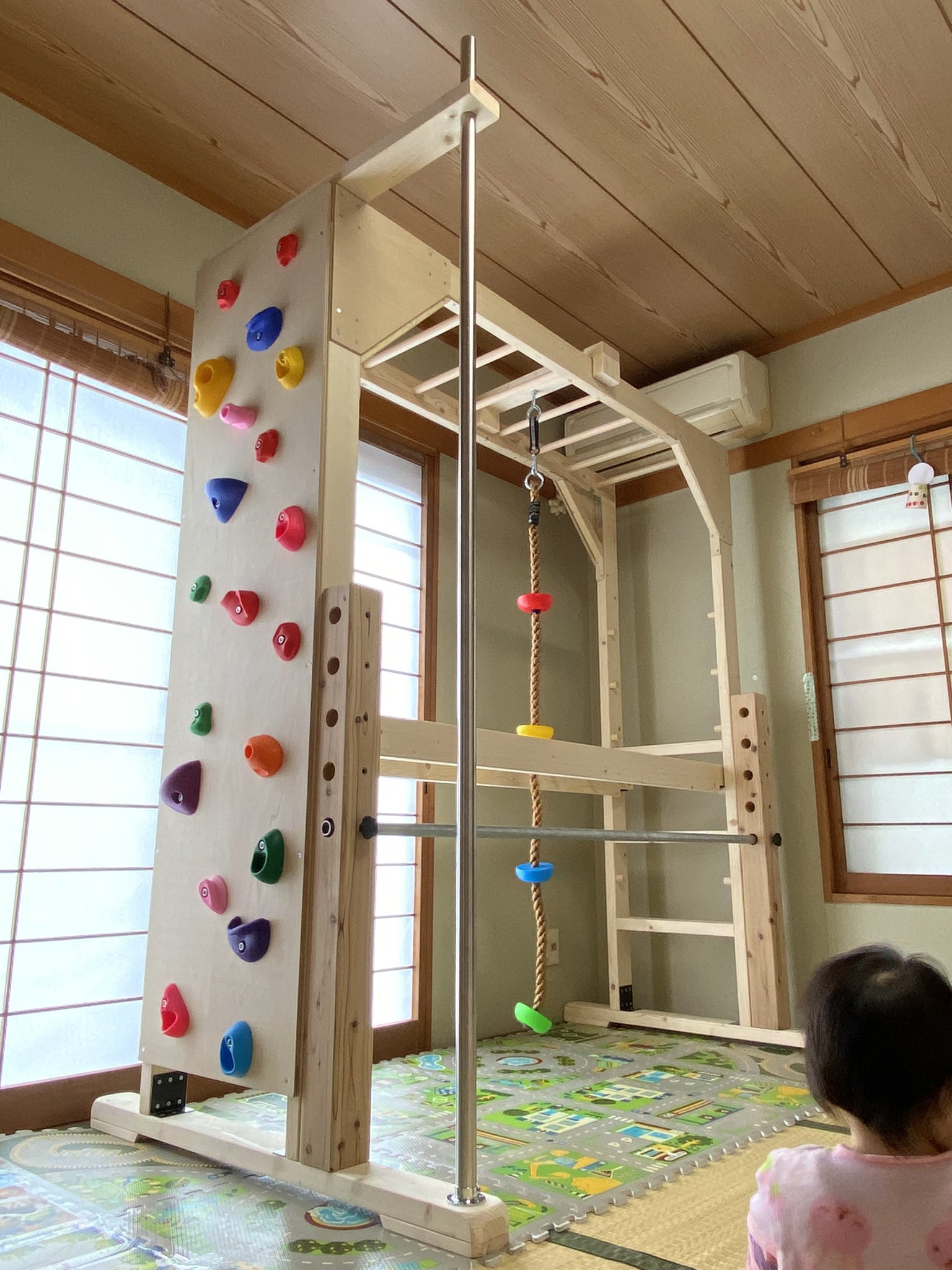 うんてい　室内うんてい　知育うんてい　雲梯　ボルダリング さとさんオーダー うんてい 室内うんてい 雲梯 鉄棒 うんてい