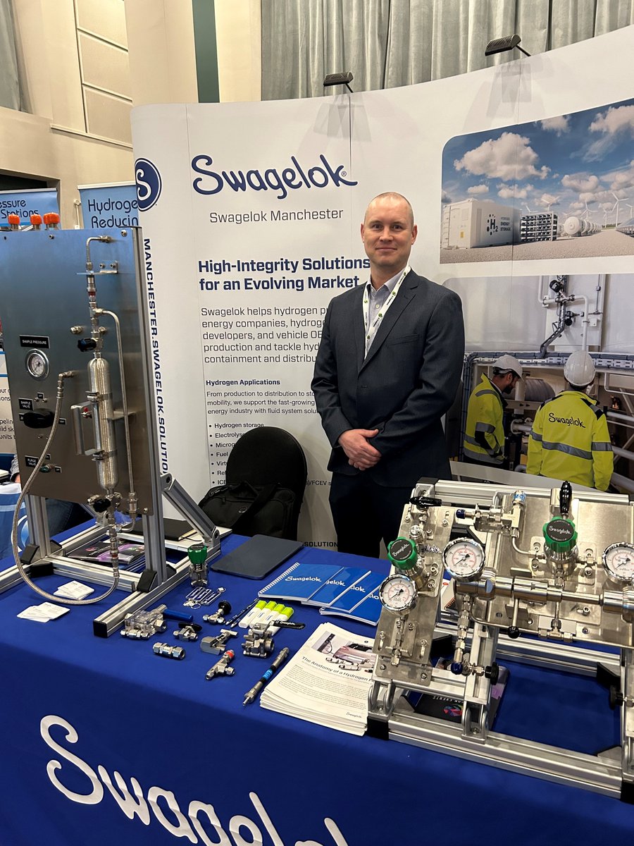 What a great 3 days it has been at the 5th UK CCUS &amp; hydrogen decarbonisation summit!  Looking forward to growing our network and partnering with new and existing clients.
#hydrogen #swagelok