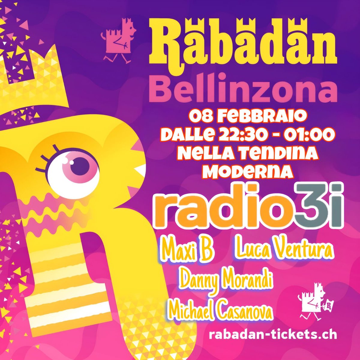 Stasera DJ Set Rabadan - Bellinzona. 
#Maxib