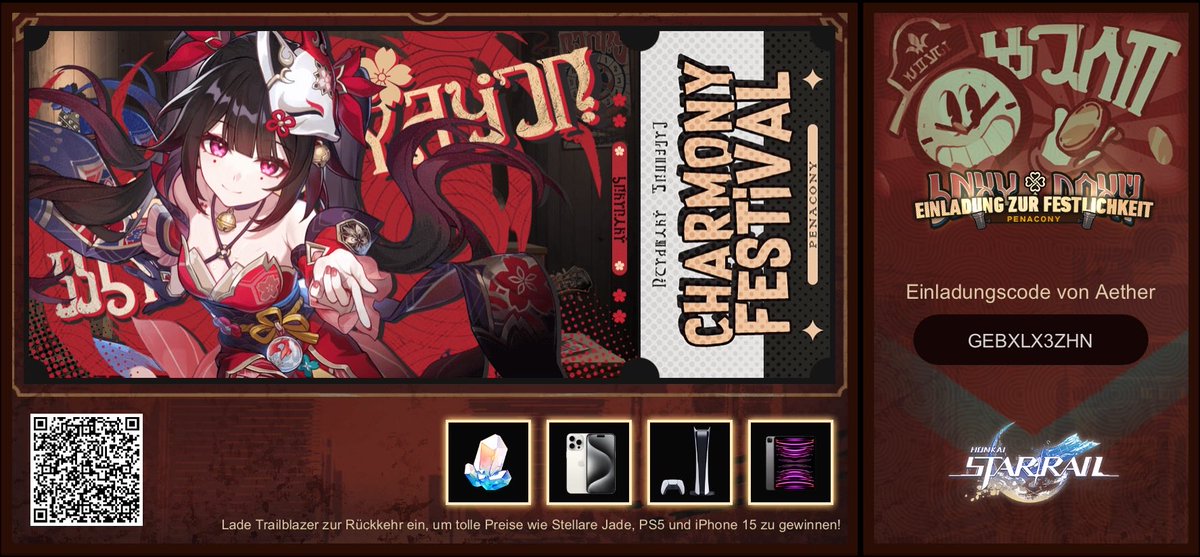 Lade Trailblazer zur Rückkehr ein, um tolle Preise wie Stellare Jade, PS5 und iPhone 15 zu gewinnen!