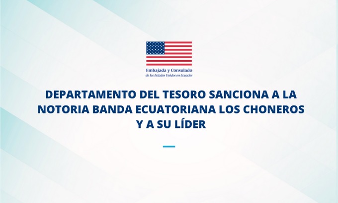 aldiacomec's tweet photo. #EmbMikeFitzpatrick: "Hoy el Departamento del Tesoro de los Estados Unidos anunció sanciones contra la banda Los Choneros y su líder, José Adolfo Macías Villamar ("Fito"), por su participación en el tráfico y producción internacional de drogas. Con esas sanciones, se impide el acceso a todos los bienes y activos en los Estados Unidos y a los recursos ilícitos generados por esta organización criminal. Estas sanciones demuestran la voluntad de los Estados Unidos de utilizar todas las herramientas disponibles, incluidas las medidas económicas, para que los actores criminales transnacionales rindan cuentas".
@aldiacomec
@USembassyEC
@SNAI_Ec
@Presidencia_Ec
@CancilleriaEc
.
.
📲Únete a nuestro canal de Whatssaap: https://t.co/SACiH1yIam
.