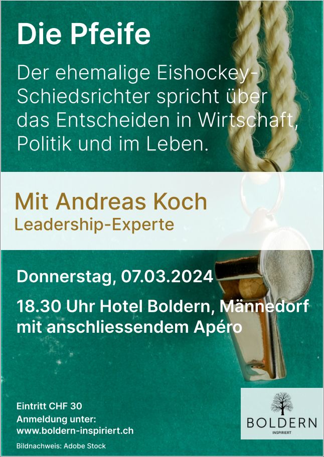 BoldernZH's tweet photo. Der ehemalige Eishockey-Schiedsrichter Andreas Koch über das Entscheiden.
Seit dem 12. Lebensj. ist er EH-Schiedsrichter u. hat weltweit 2500 Spiele geleitet. Schnell entscheiden, aber auch Fehler machen gehört zum Job: https://t.co/oYtGFT7sHq
Ihr #Boldern inspiriert-Team https://t.co/WYNg9IVzq8