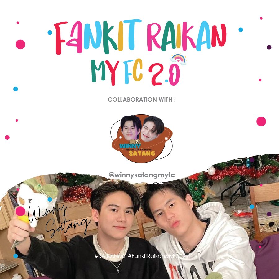 <a href="/MYkrist_fc/">Krist Malaysia FC🐢</a> <a href="/Peraya_MY/">PERAYA MY 🇲🇾</a> <a href="/BkppMy/">BKPP_MY</a> <a href="/my_sayangtaefc/">MY_Sayang Tae FC</a> <a href="/MYGawinFirst/">MY🇲🇾GawinCaskey & FirstKanaphan</a> <a href="/earthmixmyfc/">EarthMix Malaysia FC</a> <a href="/Msian_myblue/">Official MY MyBlue (rest)</a> <a href="/MewSuppasitMYFC/">MewSuppasit Malaysia FC</a> <a href="/MYPolcaFC/">NEWTAYMYFC</a> <a href="/yoonpsn_myfc/">Yoonpsn_myfc</a> <a href="/BossEul_Library/">📌 CLOSE</a> <a href="/MYBillyBabe/">🐺🐽</a> <a href="/Zattyshin0909/">🖤🧡Firstkhaotung & Winny Thanawin 🖤💙</a> <a href="/TheQueenDila/">Khun Dila 🖤</a> <a href="/spacemto/">MTO.SPACE</a> <a href="/bibbiuzhnl_/">𝒁𝒉𝒏|𝒓𝒆𝒂𝒅𝒊𝒏𝒈 𝒓𝒂𝒏𝒅𝒐𝒎 𝒂𝒖🖤💙💚🩷</a> <a href="/Just1MoreEp_722/">🆀🆄🅴🆄🅴</a> <a href="/asyhikun_/">kinn🌻</a> <a href="/QueenShi__11/">QueenShi Shop</a> <a href="/LeeShi_17/">SHi ✨JiNX</a> @imsyafiqsyahmi <a href="/xuxnlxng/">s e r e n e 🫧🎀</a> <a href="/cctalayy_/">jo｜โจ้ ✩₊˚</a> <a href="/ttyjstr/">tong ทอง ◞ ♡ ₊˚</a> <a href="/aleyaaaax/">KingAleyax 🩺🧸</a> <a href="/roa_abra/">Roaaa.R</a> <a href="/azizfahmi_92/">AzizFahmi</a> <a href="/fahmiazizi2/">fahmi azizi</a> Unveiling the stellar collaboration line up for our upcoming cupsleeve event! This is only a few of it. Stay tuned for the updates as we will reveal it day by day.

Save the date and join us for a day filled with love and laughter. See you soon.

#FankitRaikanMyFC_2 #RAIKANMY