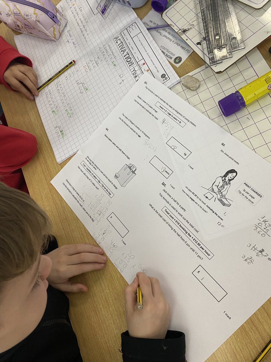 WCPSc2024's tweet photo. Exploring simple formulae in pairs today in maths! #WCPSMaths https://t.co/rJzApnEvLN