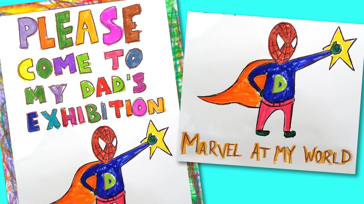 This half term's fun packed family day is Tues 13 Feb <a href="/LibraryofBham/">LibraryofBirmingham</a> for Subhash Viman Gorania's debut exhibition, Marvel At My World

11am-3.30pm. All Free, just turn up

Subhash’s son &amp; superhero enthusiast tells us about his dad's influences. Cool stuff
sampad.org.uk/.../discoverin…