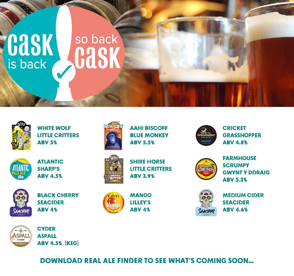 DogandParrot's tweet image. On the bar today!
Beer Board: bit.ly/2vu8OV3
#CaskIsBack @LittleCritsBrew @blue_brewery @brewgrasshopper @SharpsBrewery @Gwyntyddraig @SeaCiderSussex @lilleyscider @Aspall 
#RealAleFinder