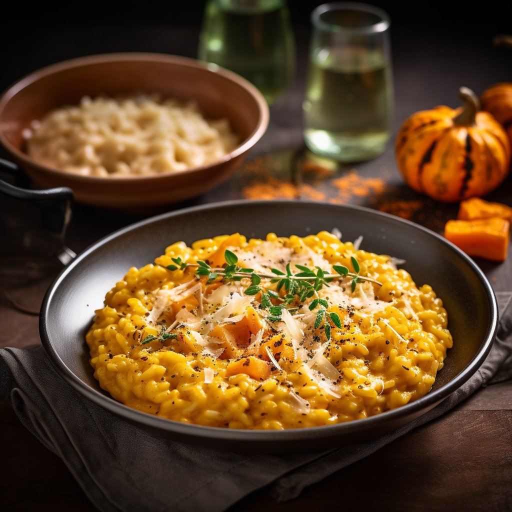 Drool over our creamy Thyme-Infused Pumpkin Risotto! 🎃 #PumpkinRisotto #FancyFox fox.dailyhabit.me/recipes/thyme-…