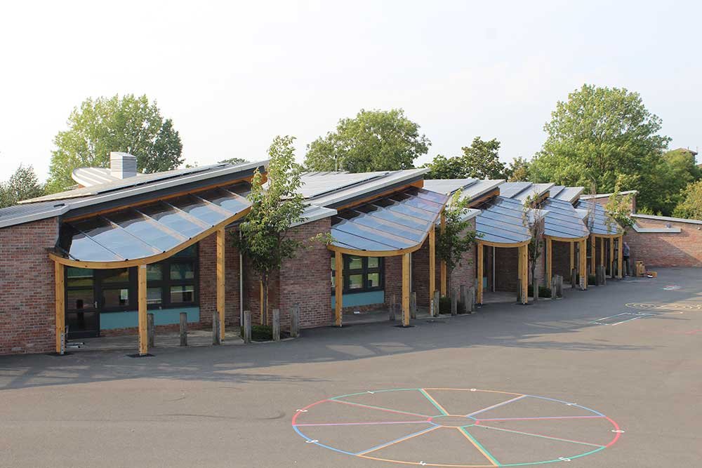 Here at Setter, we’re experts at creating #bespoke #canopies that fit your exact needs and requirements. We designed and installed these canopies for @WaterHallPri to complement the shape of their school building, providing #shelter from the sun and rain while looking good too!