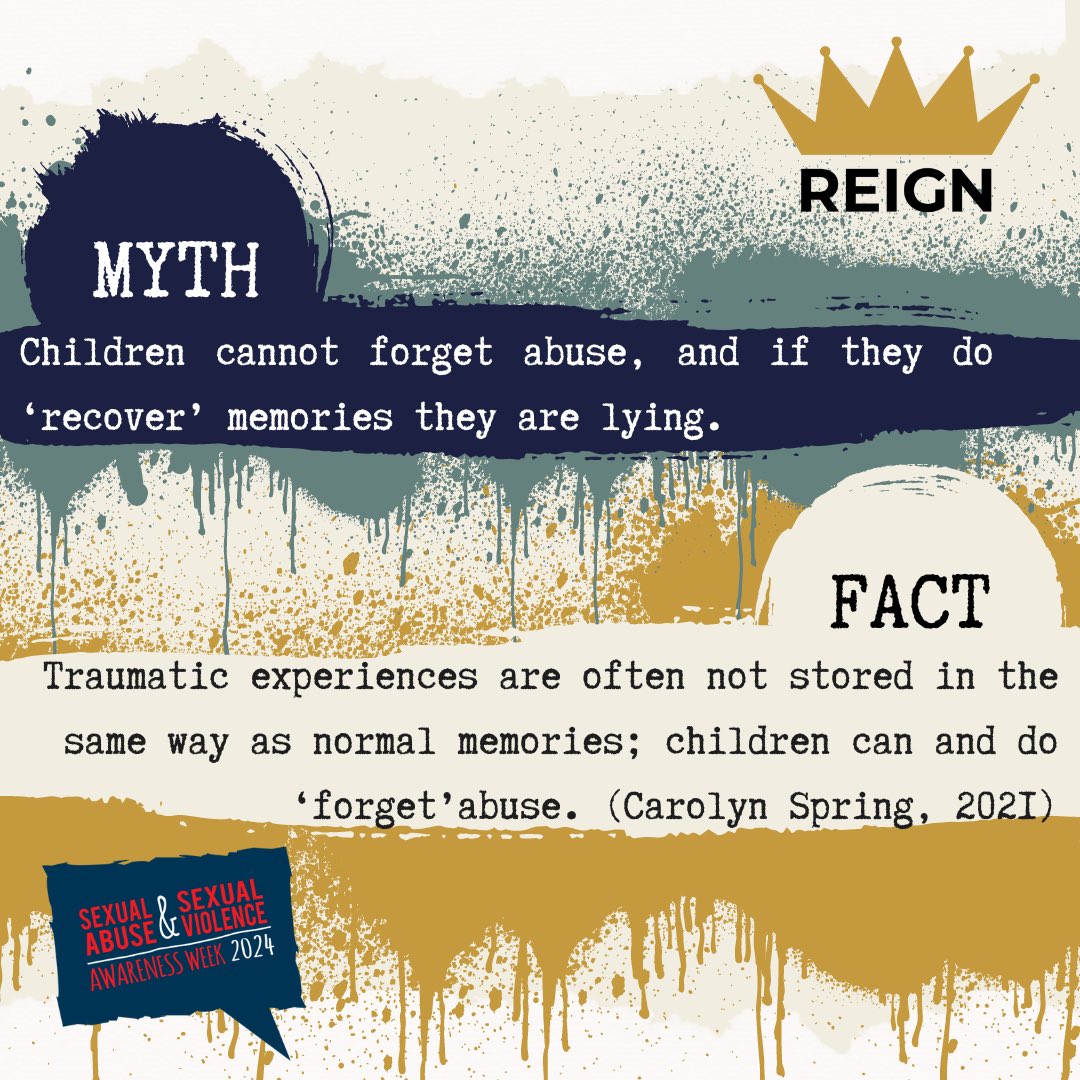 REIGNManchester's tweet photo. DAY 4! Follow REIGN this week as we take part in Sexual Abuse &amp; Sexual Violence Awareness Week! @itsnotok2024 
#itsnotok #childsexualabuse #childsexualexploitation #survivors #victims #powernotpity #trauma #livedexperience #SASVAW https://t.co/sRsHrvCHR9