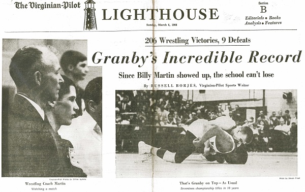 NWHOF's tweet photo. .@nwhof Distinguished Member William P. Martin was born February 8, 1918

MORE -> https://t.co/GsTVvoWxtr

Founder of organized wrestling in Virginia

259-9 record with 22 state team titles and 106 individual state champions in 23 years coaching Granby HS in Norfolk, Virginia https://t.co/BWHoTegUqT