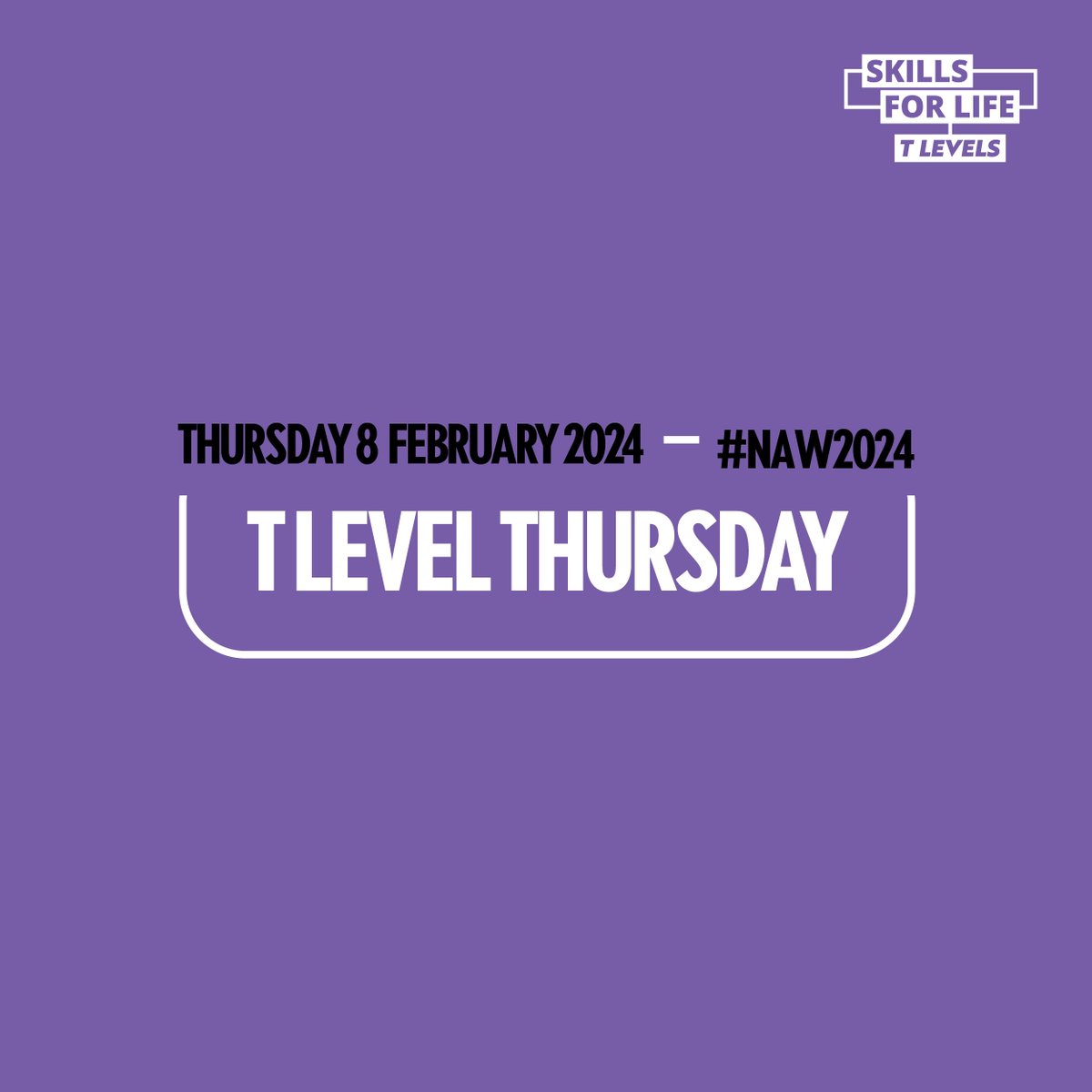 Have you heard about T-Levels? These are great options for 16-19-year-olds to develop technical & vocational skills, as useful as 3 A-levels, with work experience. Choose from 18 subjects & get at least 45 days on the job training. tlevels.gov.uk to learn more. #NAW2024