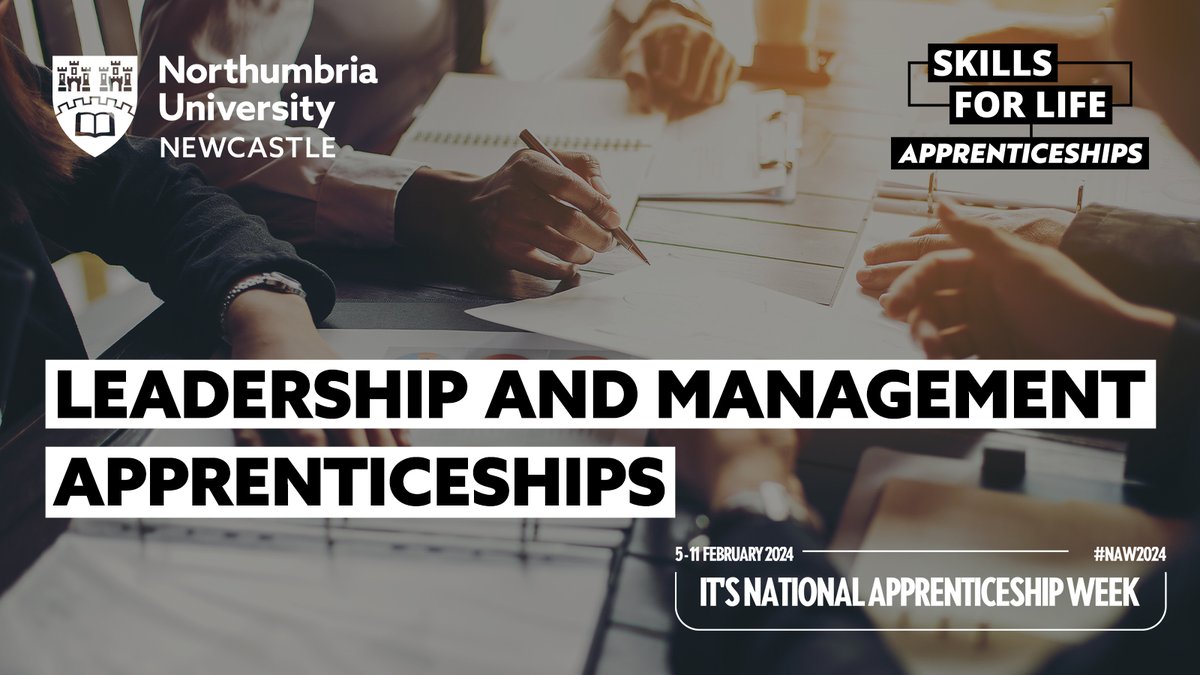 Our award-winning Newcastle Business School delivers quality Leadership and Management education, offering a range of Apprenticeships across all sectors.  

Learn more here: orlo.uk/zD9NY

#NAW2024 #SkillsForLife #Apprenticeships #DegreeApprenticeships