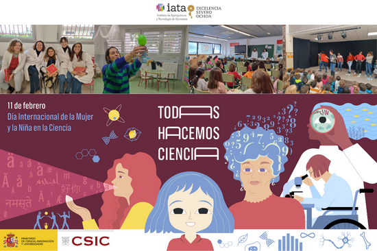 iata_csic's tweet photo. 👩‍🔬Desde el @iata_csic celebramos el 11- F, Día Mundial de la Mujer y la Niña en la Ciencia, con distintas charlas y talleres en centros de enseñanza.   

Además, junto a @CSICval, hemos organizado una mesa redonda sobre mujeres e investigación. https://t.co/NIFR0BW0cK