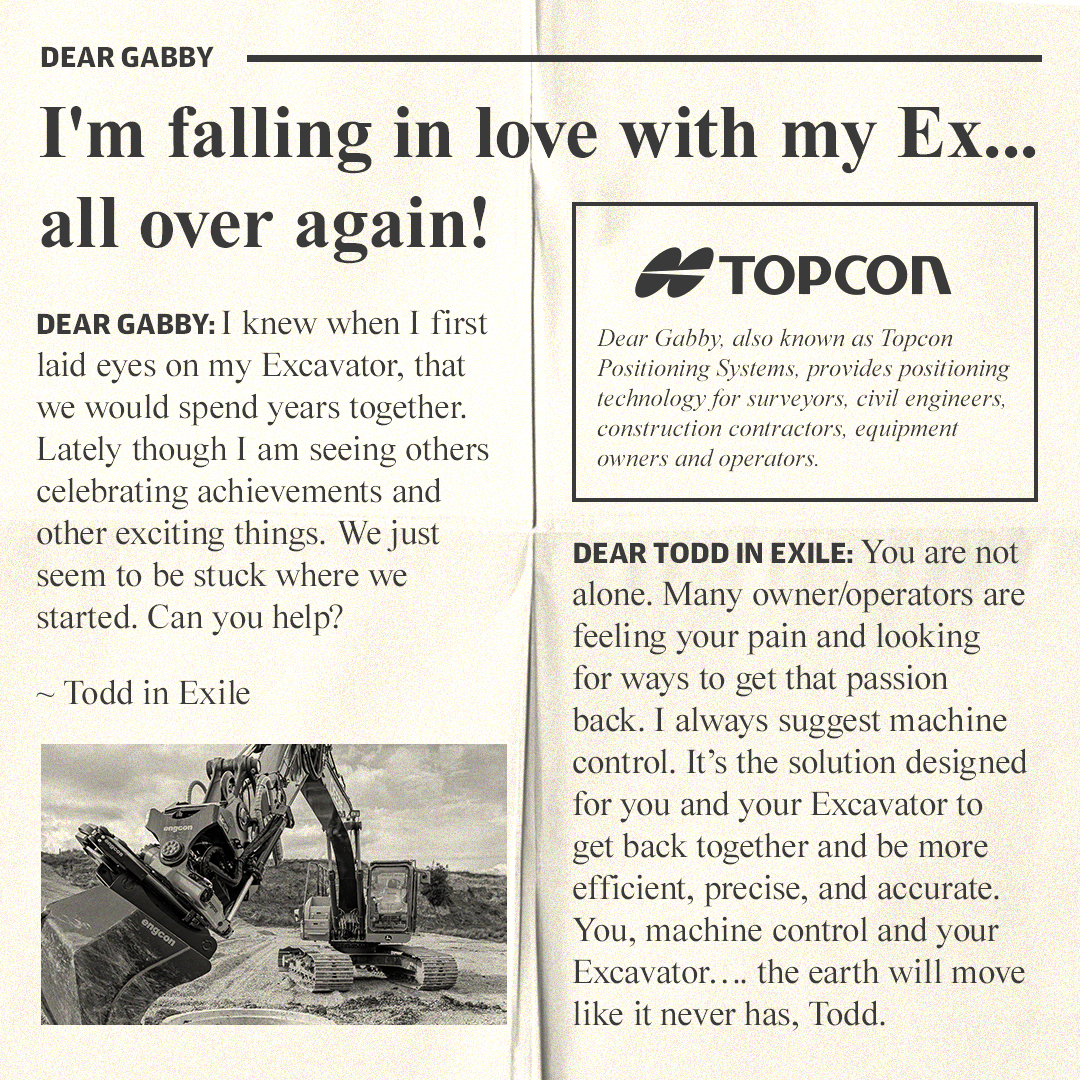 We've all been there, Todd. We've all been there.. ❤️‍🩹

‍#machinecontrol #excavator #heavyequipment #heartbreak #love