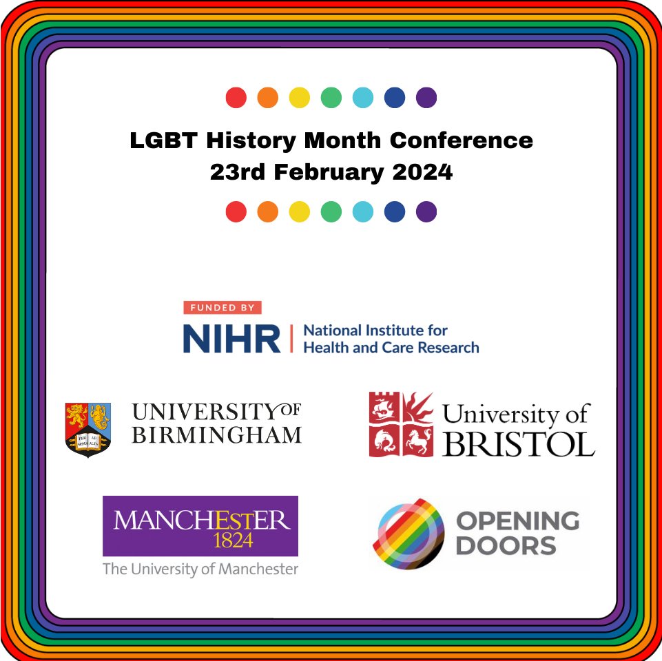 Calling practitioners, senior professional leaders and policy makers dedicated to fostering understanding and awareness of the LGBTQ+ community - we have spaces left for our LGBT History Month Conference on 23rd Februray. Register via link: forms.office.com/e/wKQXgk1sC2 
@JasonHSchaub