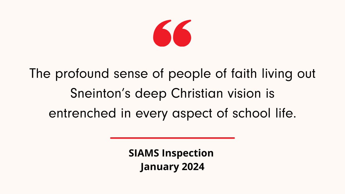 Sneinton Primary (@sneintonprimary) on Twitter photo SIAMS Inspection 2024:
We are living up to our foundation as a Church school, and are enabling pupils and adults to flourish!
A lovely celebration of our wonderful community and wider partnerships.👏
bit.ly/SNESIAMS
#TogetherWeCanAchieve @TransformTrust <a href="/diocswellnott/">The Diocese of Southwell & Nottingham</a> SIAMS Inspection 2024:
We are living up to our foundation as a Church school, and are enabling pupils and adults to flourish!
A lovely celebration of our wonderful community and wider partnerships.👏
bit.ly/SNESIAMS
#TogetherWeCanAchieve @TransformTrust <a href="/diocswellnott/">The Diocese of Southwell & Nottingham</a>