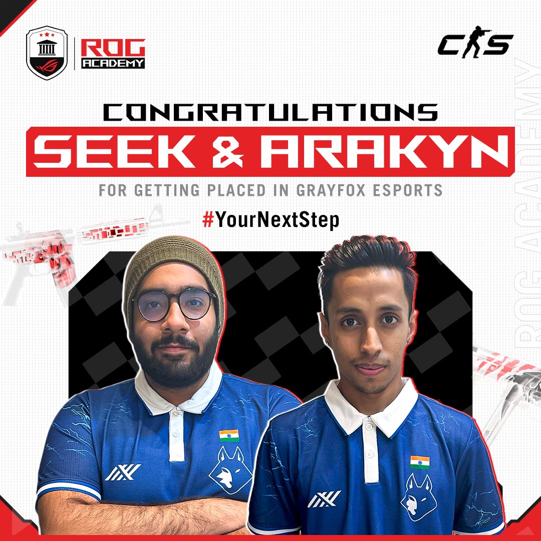 ASUS_ROG_IN's tweet photo. @seekcsofficial and @arakynn took the Next Step in their esports journey with ROG Academy. Time for you to take yours. Register today and take #YourNextStep
Link - https://t.co/cMktyCYLND

#ROGIndia #ROGAcademy https://t.co/9PujioV2Oy