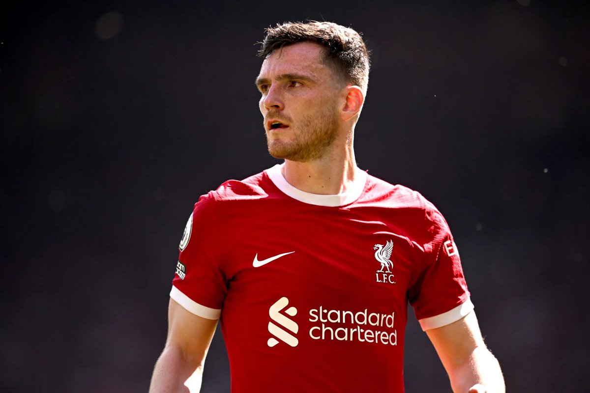 AnfieldEdition's tweet photo. 🎖️| Jurgen Klopp is considering restoring Andrew Robertson to the starting line-up following the suspension to Ibrahima Konate. [@_pauljoyce] https://t.co/JP40V43HCg