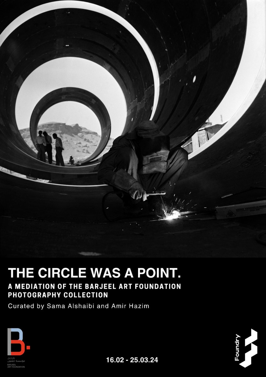 Barjeel Art Foundation in collaboration with Foundry presents The Circle Was a Point, a mediation of its photography collection curated by Sama Alshaibi &amp; Amir Hazim. 16 February — 25 March 2024
Artwork: Latif Al Ani / Building the Darbandikhan Dam, Darbandikhan, Kurdistan 1962