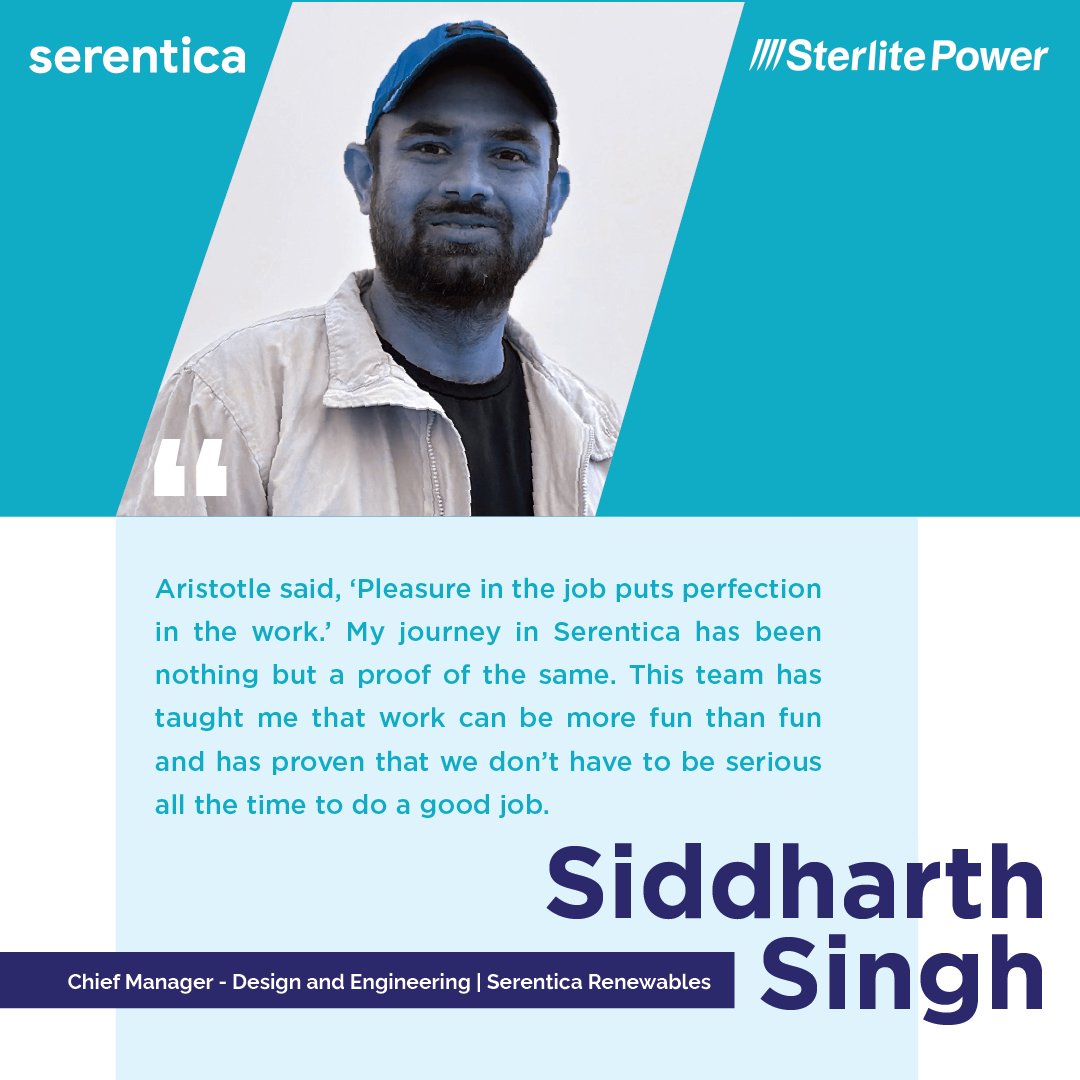 SterlitElectric's tweet image. Creating a global impact becomes fun when you have peers who push you to punch above your weight every day. Siddharth Singh shares how our core value of #Fun is a key driver behind everything that fulfills our purpose.

#WhatWeValue #WorkCulture #EmployeeExperience #SterLife