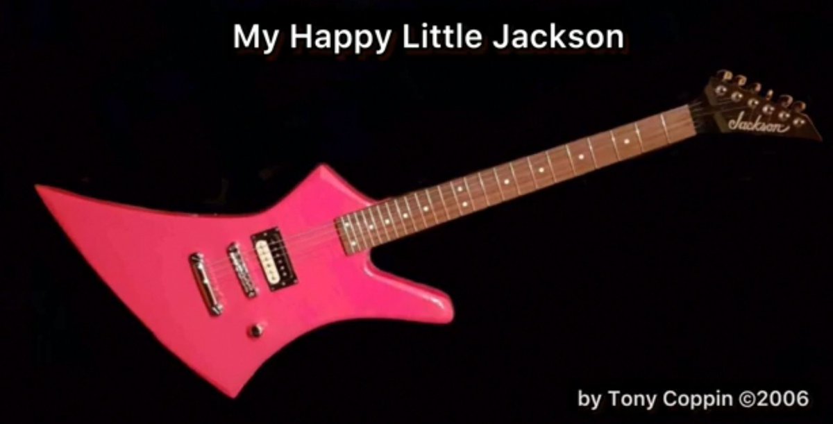 After having an 'under-the-weather day, I thought I'd write myself a happy, catchy ditty to cheer myself up. My Happy Little Jackson #JacksonGuitars #Guitar #Happy youtu.be/lKxbflJpJFk?si…
