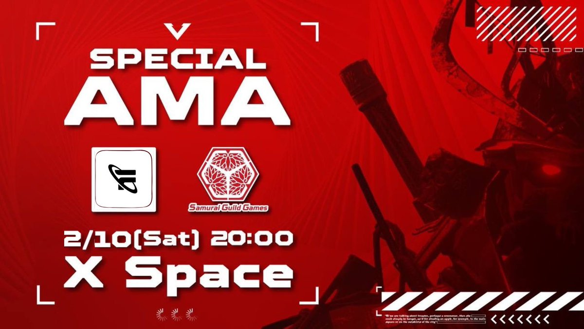 🔈  #Futureverse x #SamuraiGG #AMA

AMA開催を記念したプレゼント企画❗️

🎁500 $ROOT x 6名(総額約3万円)

✅条件
1️⃣いいね&amp;RT

2️⃣フォロー
<a href="/futureverse_jp/">Futureverse Japan</a>

3️⃣Discord・公式Line参加
discord.gg/futureverse
liff.line.me/1645278921-kWR…

4️⃣AMA中にコメント
x.com/i/spaces/1vOxw…