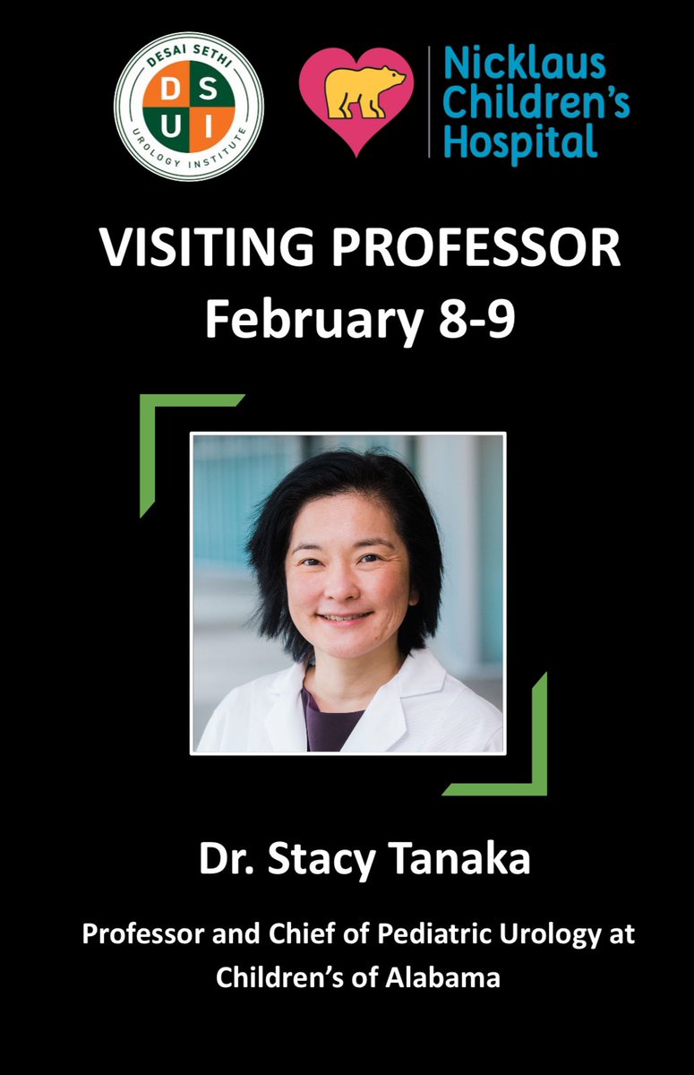 NCH/Miami PedUro Fellowship (@nchpedurofellow) on Twitter photo We’re finally here! This morning, Dr. Stacy Tanaka (<a href="/tanaksta/">Stacy Tanaka</a>) will be serving as a #VisitingProfessor. The residents and fellows at <a href="/MSMC_Miami_Uro/">Mount Sinai Miami Beach Urology</a> <a href="/dsui_miami_uro/">Desai Sethi Urology Institute</a> <a href="/nicklausmeded/">Nicklaus Med Ed</a> are thrilled to learn from her.
Follow along for more #TanakaTime!! We’re finally here! This morning, Dr. Stacy Tanaka (<a href="/tanaksta/">Stacy Tanaka</a>) will be serving as a #VisitingProfessor. The residents and fellows at <a href="/MSMC_Miami_Uro/">Mount Sinai Miami Beach Urology</a> <a href="/dsui_miami_uro/">Desai Sethi Urology Institute</a> <a href="/nicklausmeded/">Nicklaus Med Ed</a> are thrilled to learn from her.
Follow along for more #TanakaTime!!