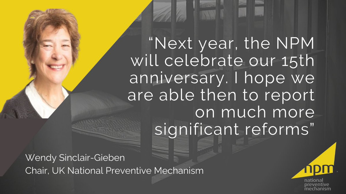 In 2022-23, UK governments fell short on recommendations on serious issues like deaths in custody, lack of meaningful activities, and severe staff shortages. Read the details in our Annual Report: nationalpreventivemechanism.org.uk/news/npm-raise… #NPMAnnualReport #HumanRights #NPM #OPCAT