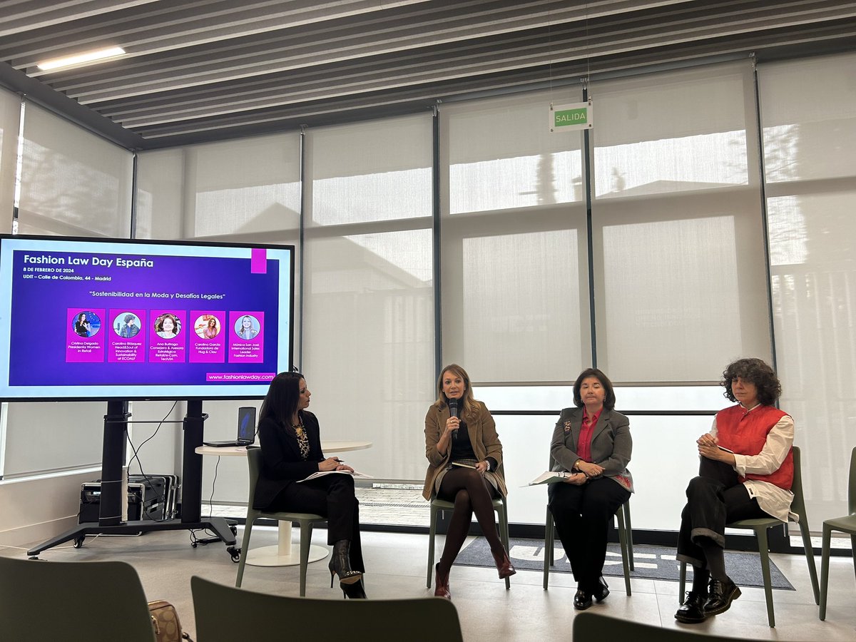 Fantastic insights and discussions at Fashion Law Day Spain today! 🇪🇸👗 #FashionLaw #Sustainability <a href="/GoSharpei/">Sharpei AI</a> #WiR
