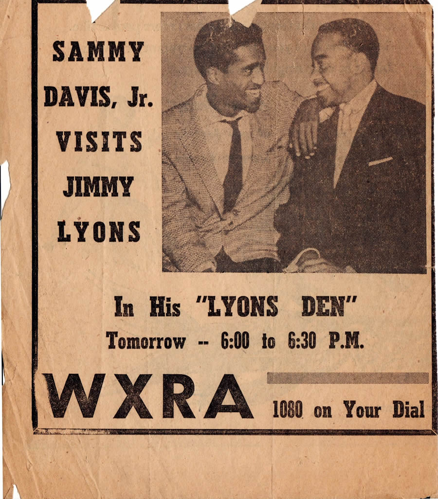 One of Buffalo’s renown Black broadcasters is Jimmy Lyons -he lit up the dial with “The Lyons Den” on WXRA and WWOL in the 50’s -60’s.  Lyons became public service director and DJ  at WUFO.   He is considered Buffalo’s first Black radio announcer following a singing career.