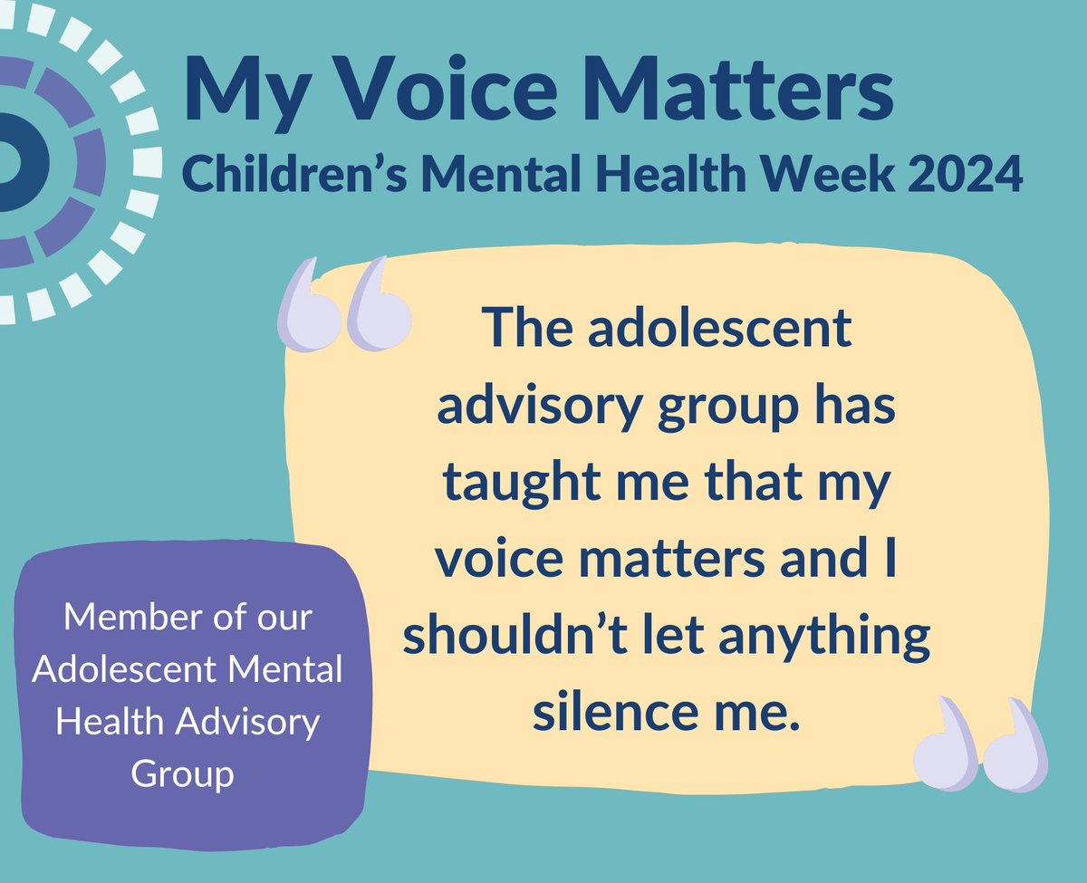 Our Adolescent Mental Health Advisory Group is a group of 12-17 yr olds with lived experience of #mentalhealth problems.

They meet with researchers and provide feedback on their projects, ensuring young people's views are heard in research.

👉kcl.ac.uk/research/adole…

 #CMHW