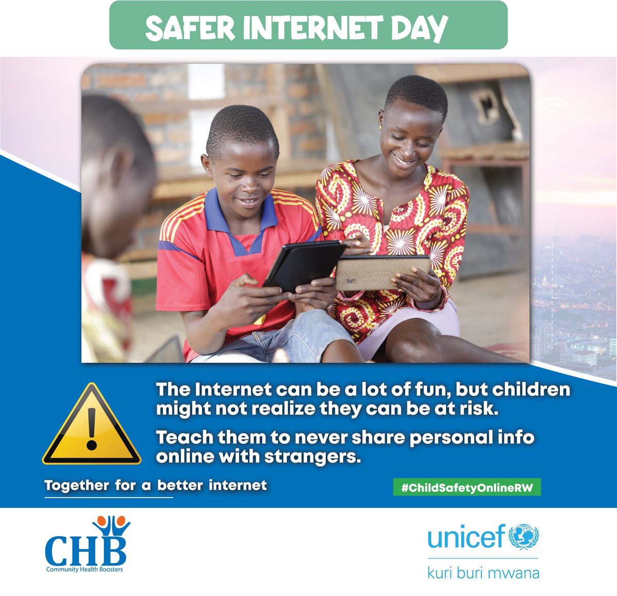 Let’s prioritize children’s online safety! Teach them to never share personal info with strangers. Together, we can create a safer internet for all. #ChildSafetyOnlineRW #OnlineSafety #TekanaOnline