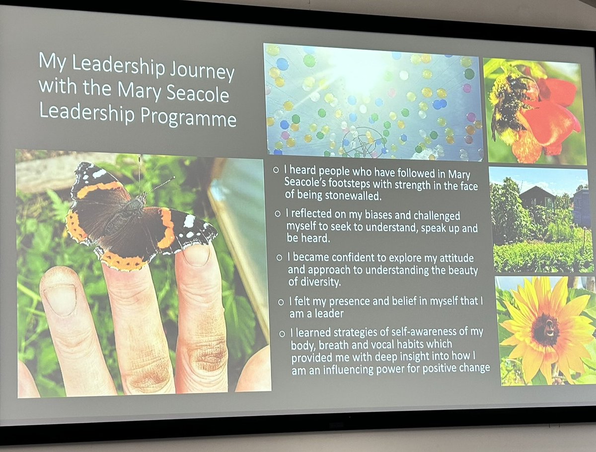 A powerful slide at the @FNightingaleF Mary Seacole and Windrush Leadership programme celebration  #FNFAlumni   #Seacole