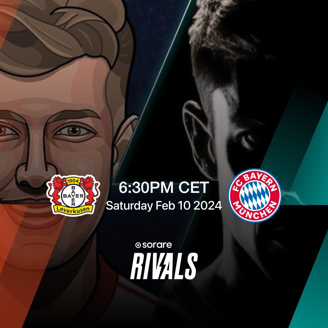 Giving away 6 Bundesliga tickets with <a href="/Sorare/">Sorare</a> 🏟️🎟️

1️⃣ Like + RT
2️⃣ Challenge me on Sorare Rivals for the Leverkusen - Bayern game: sorare.pxf.io/B04FCB

3 random people who beat my score will receive 2 tickets each to the game of their choice 🤝

T&amp;C: sorare.com/blog/beat-fiag…