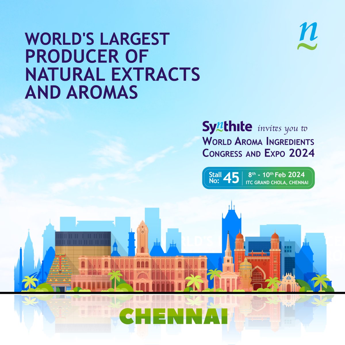 Join us at the World Aroma Ingredients Congress &amp; Expo 2024

#WorldAromaIngredientsCongressAndExpo2024
#Synthite #Spice #Oleoresin